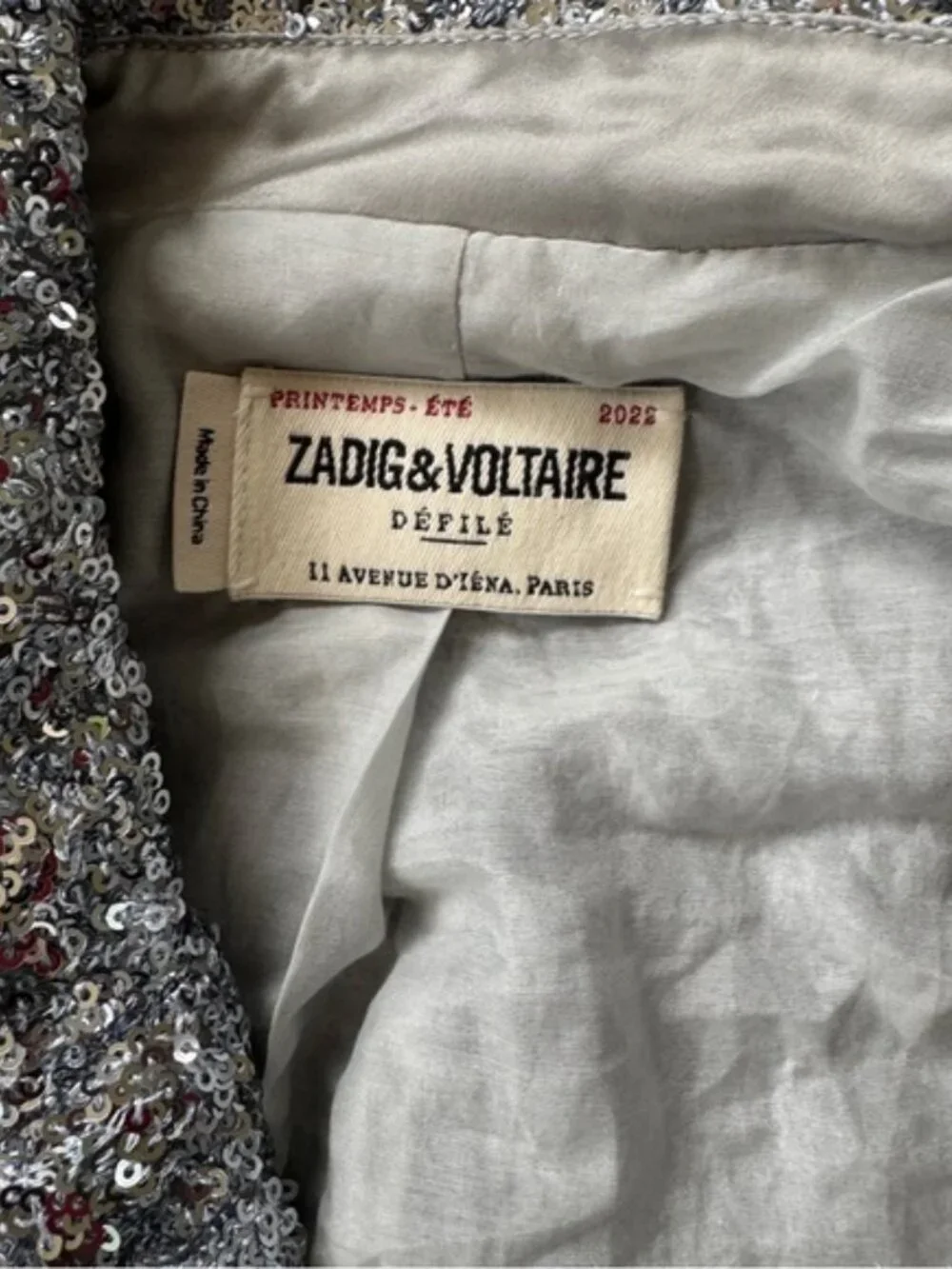 Zadig and Voltaire Vivi Sequin Blazer - Picture 12 of 15